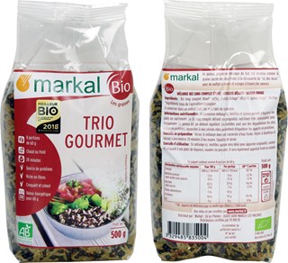 Markal Trio gourmet (rijst - linzen - quinoa) bio 500g - 1015